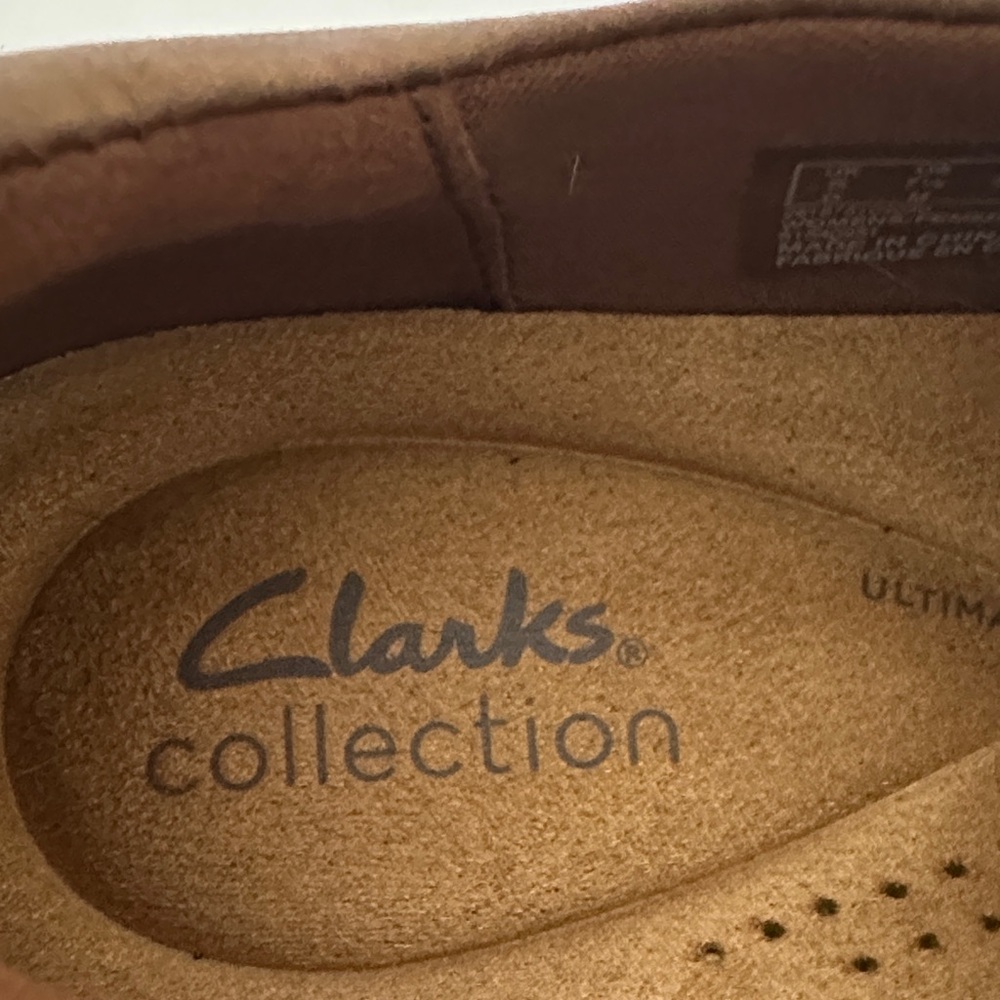 Clarks Tan Leather Caroline Pearl slip on - Picture 3 of 6
